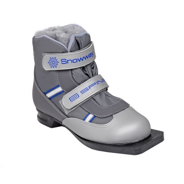 Ботинки для беговых лыж Spine Kids Velcro 104 серый 37-38 р.