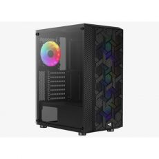 Корпус AeroCool Hive FRGB Midi-Tower черный Hive-G-BK-v2