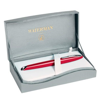 Ручка роллер WATERMAN Carene (S0839730) Frosty Brown Lacquer ST (F) чернила: черный посеребрение
